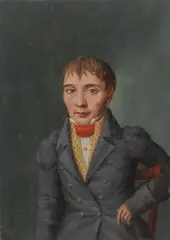 Eduard Ritter, Portrait of Gentleman in Fancy Dress, Oil on oak wood panel