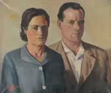 José Soler, Portrait of a Man and Woman, Oil on canvas