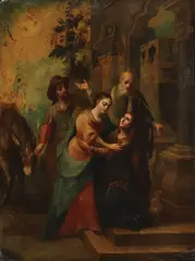 José de Ibarra, The Visitation, Oil on copper