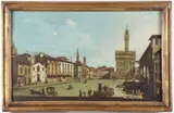 Piazza della Signoria Florence by Commonly Known As Canaletto Giovanni Antonio Canal, Oil on canvas, sold Dec 2025