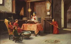 Choir Boys by Francesco Bergamini, Oil on canvas, offered Dec 2025