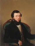 Paschek, Portrait of a Seated Gentleman in Glasses, Oil on canvas