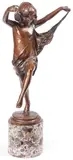 Bessie Potter Vonnoh, The Sunbeam, Bronze with rich brown patina on polished marble base