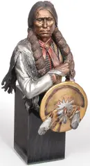 Christopher A. Pardell, Defiant Comanche, Cold painted bronze
