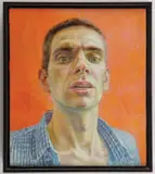 Brent A. Holland, Self Portrait IV, Oil on board