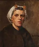 Bernardus Siberg, Verruckte Hutfrau, Oil on canvas