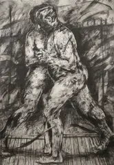 William Kentridge, Middle-age Love, Offset lithograph from an edition of 18