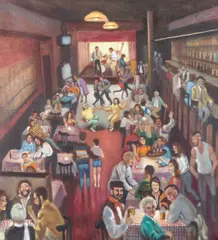 Hunters Jazz Club by Dorothy Young Graham, Oil on canvas, offered Dec 2025