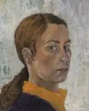 French School, Portrait of a Young Woman, Oil on artist board