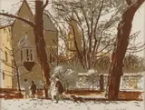 Edwin La Dell, Christ Church, Color lithograph