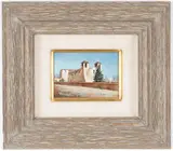 Cheryl English, San Francisco de Asís Parish Church, Ranchos de Taos, Oil on board