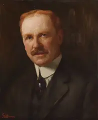 Portrait of a Gentleman with Red Hair and Mustache by Emil Hermann, Oil on canvas in ornate gilt frame, offered Dec 2025