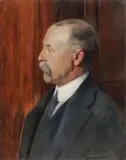 French School, Profile Portrait of a Gentleman, Oil on canvas