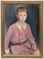 Meier-Lanz, Portrait of a Young Boy, Oil on canvas