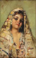 Italian School, Italian Beauty, Oil on panel