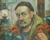 Rafael Carreras, Portrait of a Fisherman, Oil on canvas