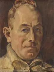 Portrait of a Man by Paul Adolf Hauptmann, Oil on canvas, sold Dec 2025
