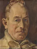 Paul Adolf Hauptmann, Portrait of a Man, Oil on canvas