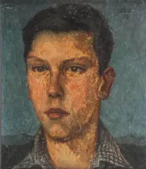 Wilhlem Kehl, Portrait of a Young Man, Oil on artist board