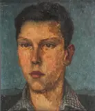 Wilhlem Kehl, Portrait of a Young Man, Oil on artist board