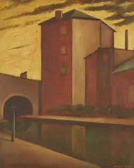Martin Kane, GLASGOW CANAL, 1990, oil on canvas