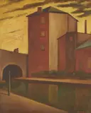 Martin Kane, GLASGOW CANAL, 1990, oil on canvas