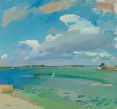 Alexander Goudie, SEASCAPE, oil on canvas