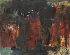 William Johnstone, UNTITLED, oil on canvas