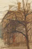 James Morrison, BELHAVEN TERRACE, GLASGOW, 1975, oil on canvas