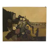 George Haig, 2nd Earl Haig, COASTAL WALL, 1959, oil on canvas