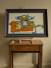 Alberto Morrocco, TABLE-TOP STILL-LIFE, oil on canvas