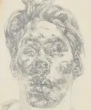 Tai-Shan Schierenberg, SELF-PORTRAIT, 1988, Pencil drawing