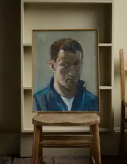 John Kirby, SELF-PORTRAIT, 1986, oil on canvas