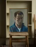John Kirby, SELF-PORTRAIT, 1986, oil on canvas