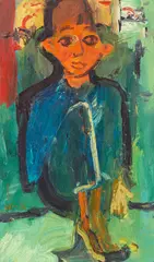 David Cook, PORTRAIT OF A BOY, acrylic on canvas