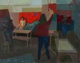Gwen Hardie, THE LIFE CLASS, Oil on canvas