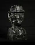 Eduardo Paolozzi, HERMES/MONDRIAN HEAD, 1996, Bronze, A/C