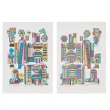 Eduardo Paolozzi, TWO LITHOGRAPHS: 'TURING' & 'STUDY FOR TURING, SEPTEMBER', 1998, each signed and inscribed ‘For Ray' in pencil (2)