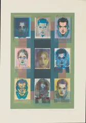 Eduardo Paolozzi, BUNUEL (9 HEADS), 1997, Screenprint, 8/9 A/P, aside from the edition of 40