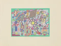 STUDY FOR PEARSON TAPESTRY by Eduardo Paolozzi, 1996, Screenprint, A/P, sold Jan 2026
