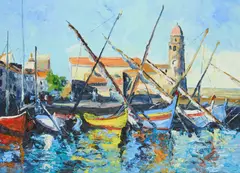 Denis Ribas, COLLIOURE, 2018, oil on canvas