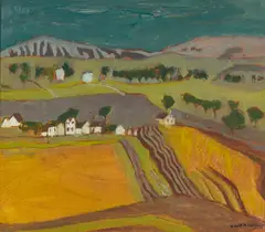 David M. Martin, NEAR STRATHAVEN, oil on board
