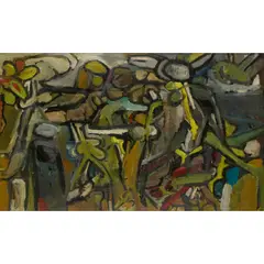 UNDER-OVER-WORLD by Brian Bradshaw, oil on board, sold Jan 2026