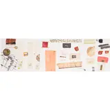 Elizabeth Blackadder, JAPANESE STILL LIFE WITH BAMBOO, 1999, watercolour, collage, gouache, pencil, gold leaf and collage on two conjoined sheets of handmade paper