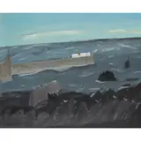 Elizabeth Blackadder, JETTY, 1978, oil on canvas