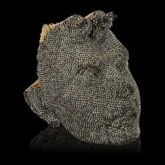 David Mach, MATCHSTICK HEAD (BURNT), Matchstick sculpture, burned