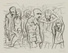 Peter Howson, ROADSIDE, Lithograph, P/P