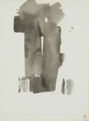 William Johnstone, UNTITLED (CALLIGRAPHY DRAWING), ink drawing
