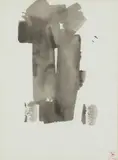 William Johnstone, UNTITLED (CALLIGRAPHY DRAWING), ink drawing