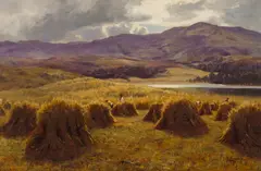 Duncan Cameron, AFTERNOON HARVEST, oil on canvas